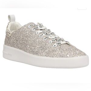 NEW IN BOX Vintage Havana LANA Silver Glitter Sneaker